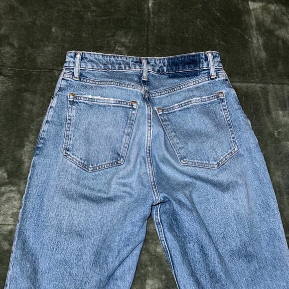 Abercrombie & Fitch The '90s Relaxed Jeans Women's 27/4R Blue Denim Straight Leg - Picture 6 of 9